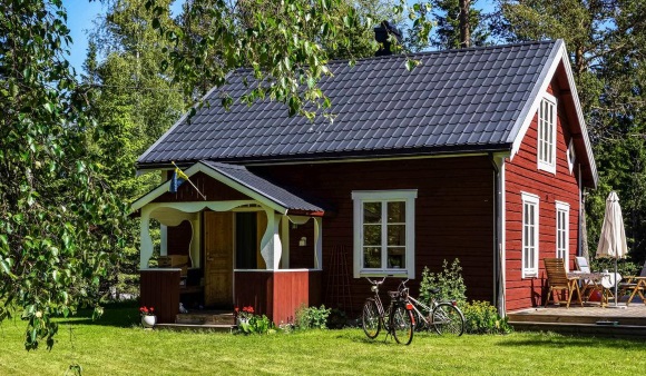 Haus bei Umeå in Nordschweden
